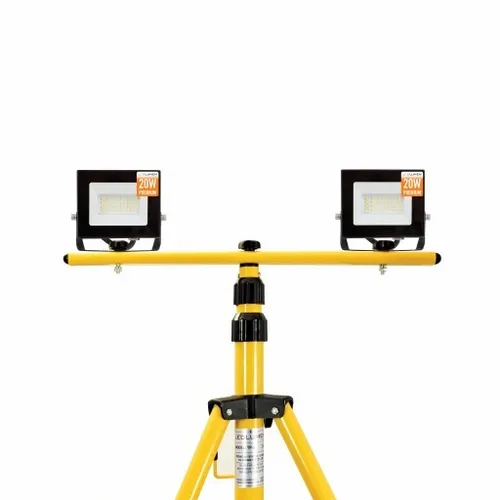 Naświetlacz LED 40W Halogen Statyw Stojak Budowlany Reflektor Lampa PREMIUM na Arena.pl