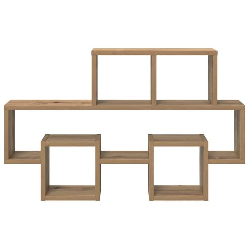 Półka ścienna z półką dąb artisan 82 x 15 x 51 cm na Arena.pl