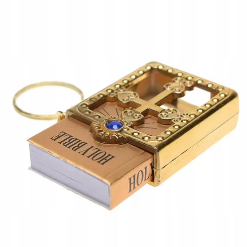 1 2191 Breloczek Pismo Święte Biblia Mini Holy Bible GOLD na Arena.pl