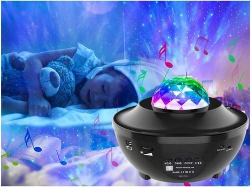 PROJEKTOR GWIAZD LED GŁOŚNIK LAMPA NOCNA + PILOT na Arena.pl