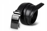 pasek męski skórzany do garnituru z automatyczną klamrą - cezmar