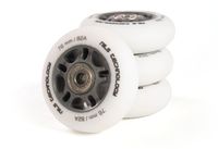 Zestaw kółek do rolek z łożyskami ABEC9 76 mm KAUCZUKOWE Nils