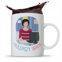 Kubek Prezent Urodzinowy Dla Najlepszego Grafika Z Nadrukiem Ze Zdjęciem