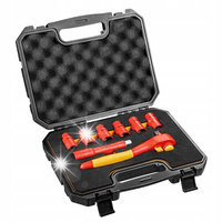 KLUCZE NASADOWE IZOLOWANE 1000V 10-19mm GRZECHOTKA WALIZKA NEO TOOLS 01-307