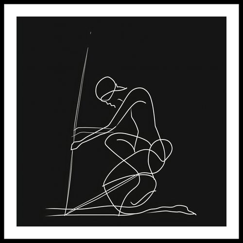 Plakat 50x50cm Linia na Arena.pl