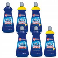 Finish Giga Zestaw Płyn Nabłyszczający do Zmywarki Regular & Lemon 6x 400ml