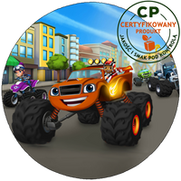 Opłatek na tort Blaze i Megamaszyny