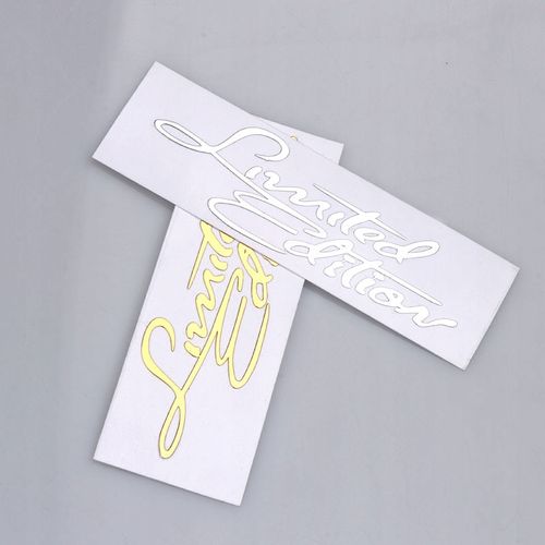 Naklejka Stylowy Napis Kursywa Biały Limited Edition White Ozdoba Tuning na Arena.pl