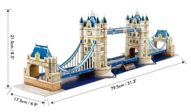 Puzzle 3D Cubic Fun Tower Bridge Nat.geograp. 9780 zdjęcie 10