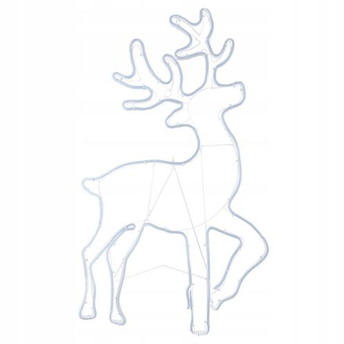 Lampki Zewnętrzne Świąteczne Renifer Dekoracja Ozdoba LED Neon Biały IP44 na Arena.pl