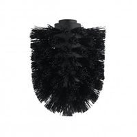 Końcówka wymienna zapas do szczotki WC czarna Axentia średnica 8 cm gwint 10 mm