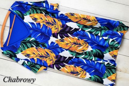 LUŹNA KOBIECA TUNIKA BLUZKA PLUS SIZE V dekolt XL/XXL różne wzory mix 700 na Arena.pl