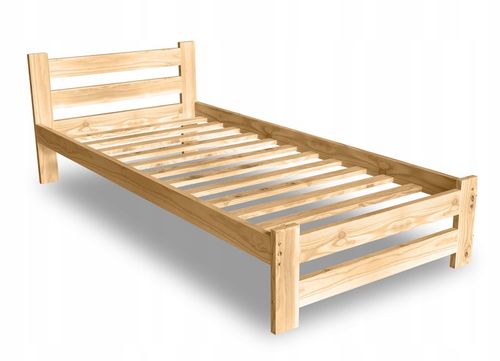 ŁÓŻKO DREWNIANE 100x200 B sosnowe WYSOKI ZAGŁÓWEK Producent na Arena.pl