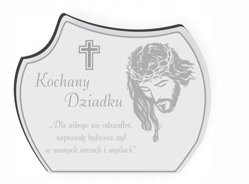 STATUETKA PODSTAWKA POD ZNICZ na grób + grawer XL na Arena.pl