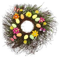 WIANEK NA DRZWI WIOSENNY STROIK WIELKANOCNY ZAWIESZKA DEKORACJE WIELKANOCNE