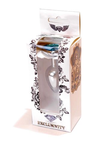 Plug-Jewellery Silver  Heart Plug- Light Blue na Arena.pl