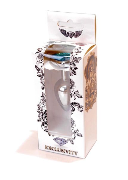 Plug-Jewellery Silver  Heart Plug- Light Blue zdjęcie 9