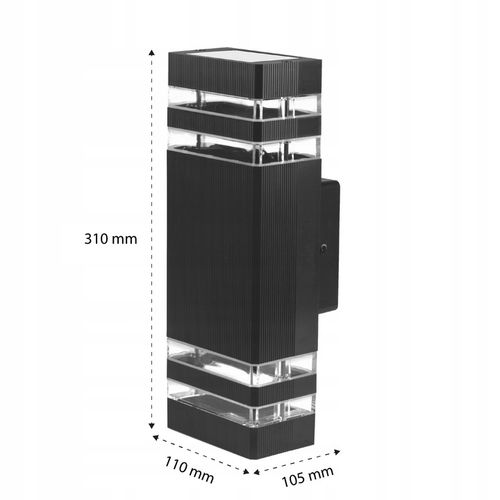 Lampa elewacyjna GU10 LED zewnętrzna kinkiet ogrodowy na Arena.pl