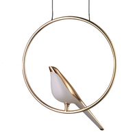 Lampa wisząca PTAK TIT LED złota 35 cm