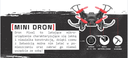 MINI DRON FOREVER PIXEL Z KAMERĄ WIFI na Arena.pl