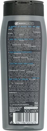 ISANA MEN EXTRA POWER SZAMPON DO WŁOSÓW NORMALNYCH na Arena.pl