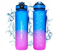 BUTELKA NA WODĘ BIDON TRITAN 1L SZCZELNA BEZ BPA ZE SŁOMKĄ USTNIKIEM