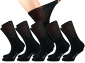 5x Czarne skarpetki bezuciskowe MEDICAL FROTTE zdrowotne r. 44-46