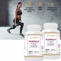 WITAMINA K2 MK-7 z natto 100µg MOCNE KOŚCI 2x120t