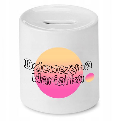 Skarbonka Dla Dziewczyny Dziewczyna Wariatka Z Nadrukiem Ze Zdjęciem na Arena.pl