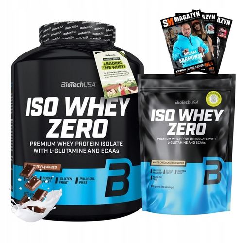 BIOTECH ISO WHEY ZERO 2270g BIAŁKO WPI + ISO WHEY ZERO 500g IZOLAT SERWATKA na Arena.pl