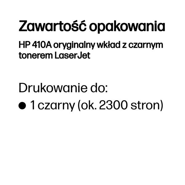Toner HP 410A black zdjęcie 7