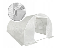 Tunel ogrodowy duży szklarnia ze stelażem 600x300x200 cm 18m2 biała