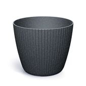 doniczka lamia round eco wood - antracytowy 12.8l - pp-dlam300wa