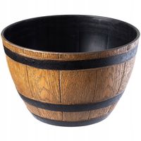 DONICZKA OSŁONKA DONICA NA KWIATY 33CM JASNY BRĄZ