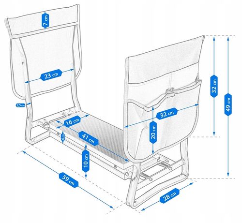 STOŁEK OGRODOWY krzesło taboret KLĘCZNIK do ogrodu na Arena.pl