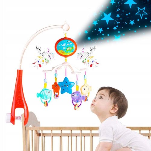 KARUZELKA KARUZELA DO ŁÓŻECZKA Z PROJEKTOREM I PILOTEM DLA DZIECI na Arena.pl