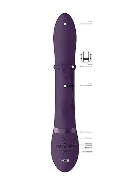 Wibrator Króliczek Wielofunkcyjny 10 Trybów 24Cm zdjęcie 3