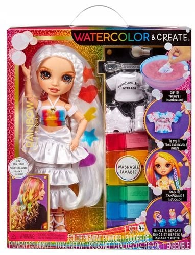 RAINBOW HIGH WATERCOLOR & CREATE LALKA DO MALOWANIA BRĄZOWE OCZY 507598 na Arena.pl