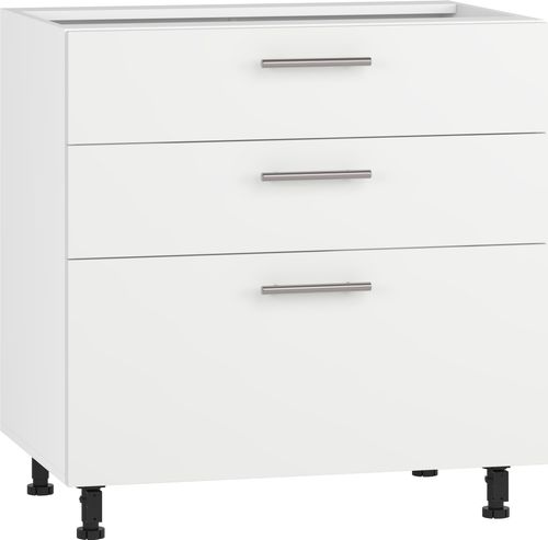 BELLA D3S-80/82 SZAFKA DOLNA Z SZUFLADAMI, MECH HETTICH FRONT: BIAŁY MAT na Arena.pl