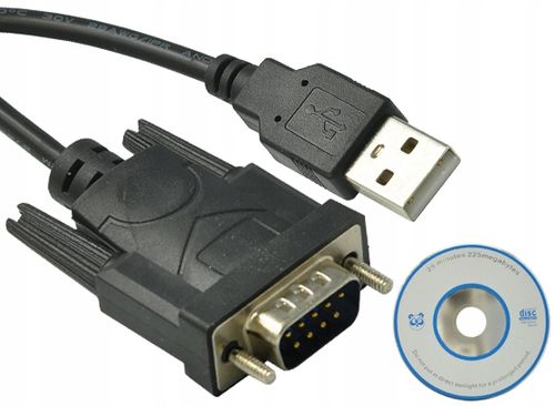 PRZEJŚCIÓWKA ADAPTER KONWERTER USB TYPU A DO RS232 0,8m DO DRUKARKI KASY na Arena.pl
