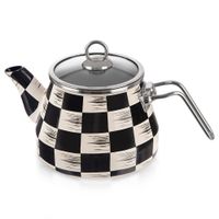 Czajnik Emaliowany do Gotowania Wody na Wodę Dzbanek Imbryk Szachownica 2L
