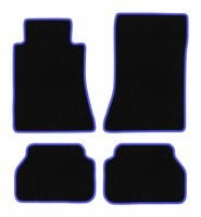 Dywaniki welurowe CARLUX-BLUE Mercedes E W124 Coupe czarne/niebieskie