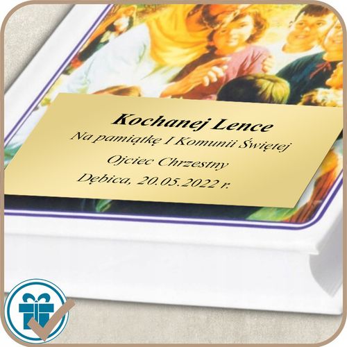 BIBLIA DLA DZIECI ILUSTROWANA Pamiątka Chrztu Komunii Świętej GRAWER na Arena.pl