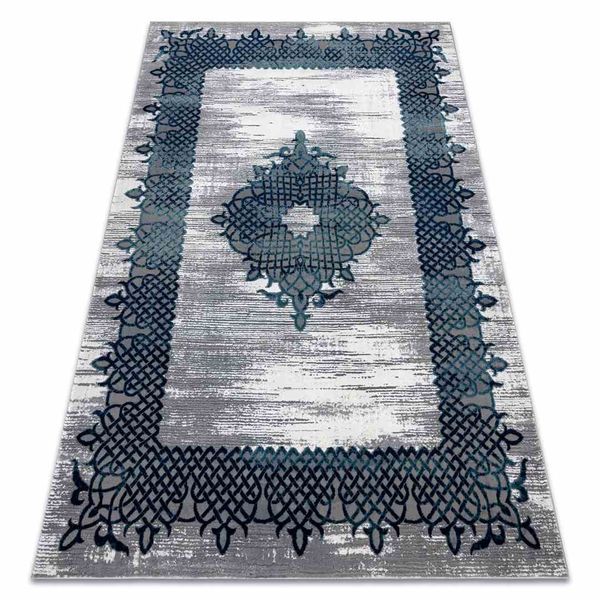 RUG/LU/IONA/FRAME3/BLUE+GREY/160x220 zdjęcie 2