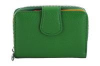 Portfel skórzany młodzieżowy - kolorowy - Zielony