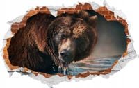 Naklejka Dziura samoprzylepna zwierzęta niedźwiedź