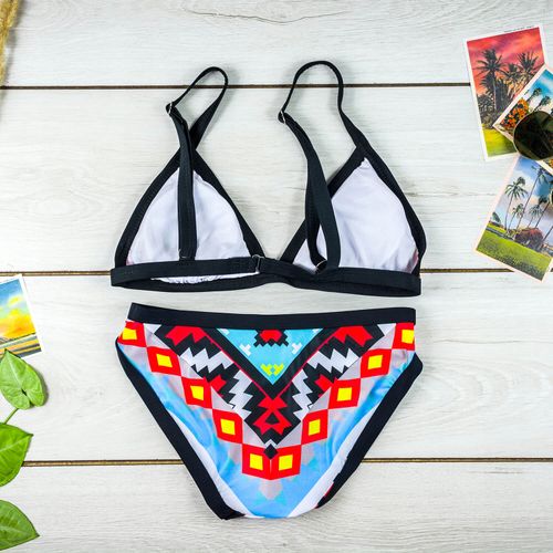 Strój kąpielowy bikini dwuczęściowe aztecki regulowane basen opalania M na Arena.pl