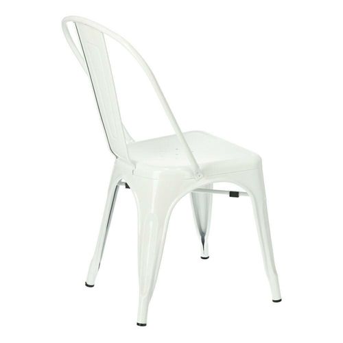 Krzesło Paris białe inspirowane Tolix na Arena.pl
