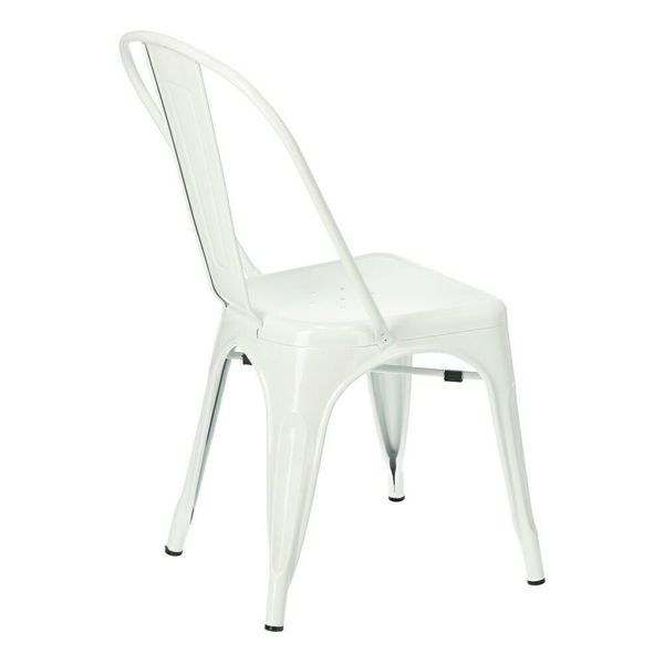 Krzesło Paris białe inspirowane Tolix zdjęcie 6