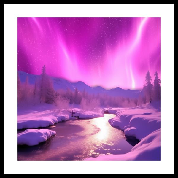 Plakat 50x50cm Aurora Nad Niebiem zdjęcie 3